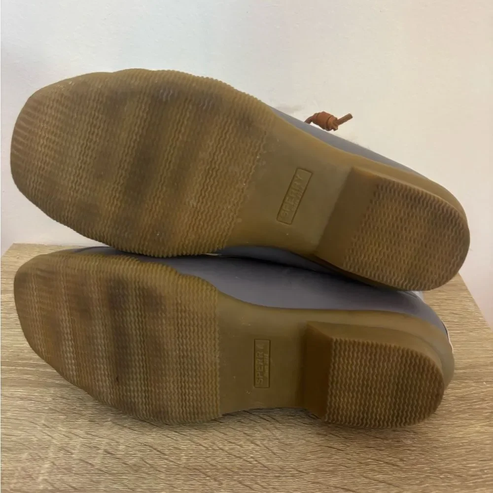Sperry GUC gray thins ululated ankle boots Size 7